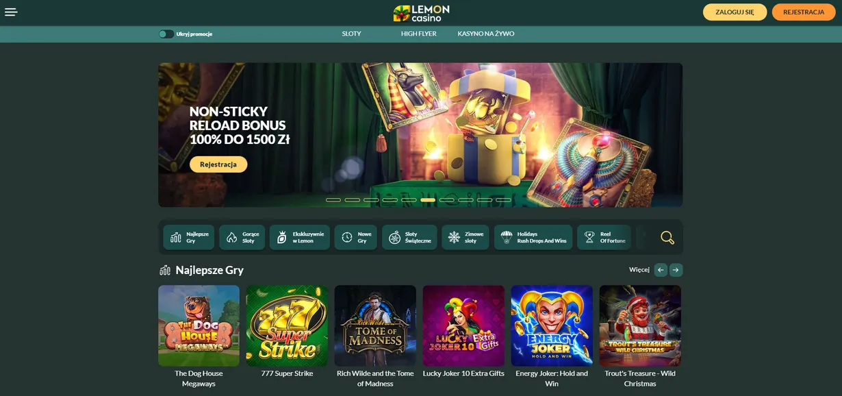 Lemon Casino bonus za rejestrację Lemon Casino bonus za rejestrację